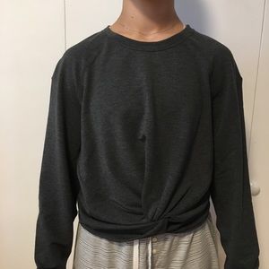 Lululemon gray cropped sweatshirt, size 6
